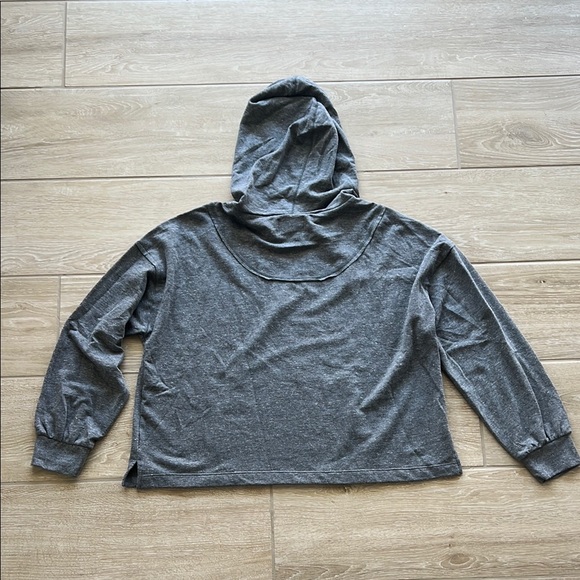 Madewell Gray Hooded Sweatshirt - Picture 3 of 3